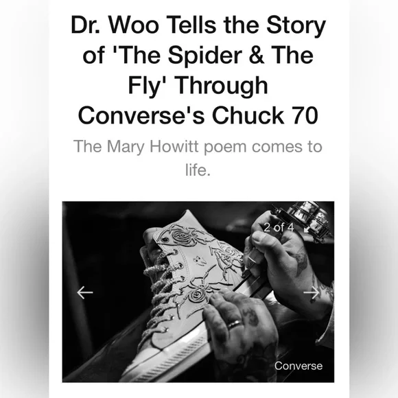 DR.WOO X CONVERSE SPECIAL EDITION 🕷️SPIDER SNEAKERS🕷️